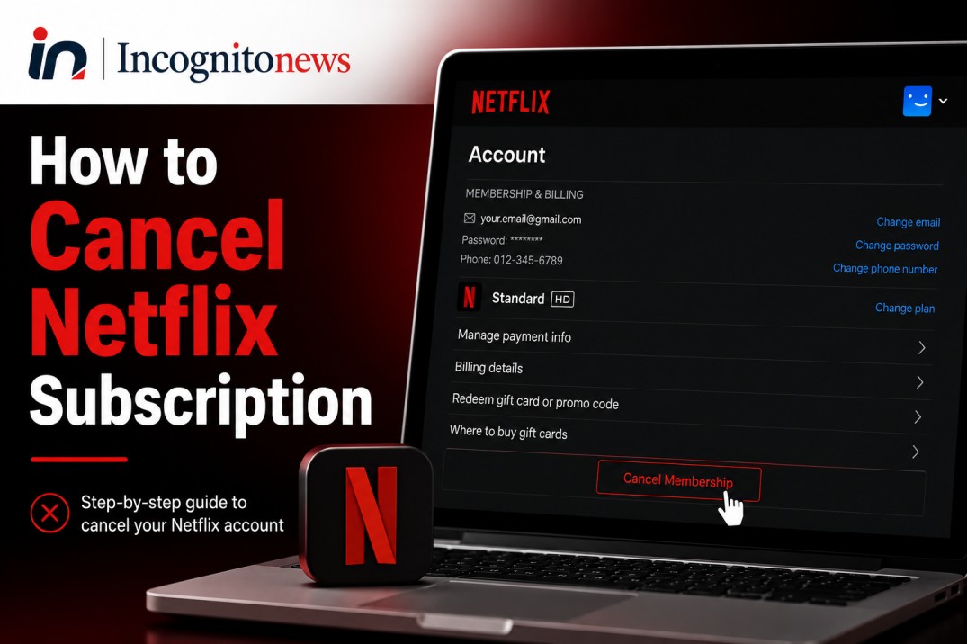 how to cancel my netflix subscription account settings billing page
