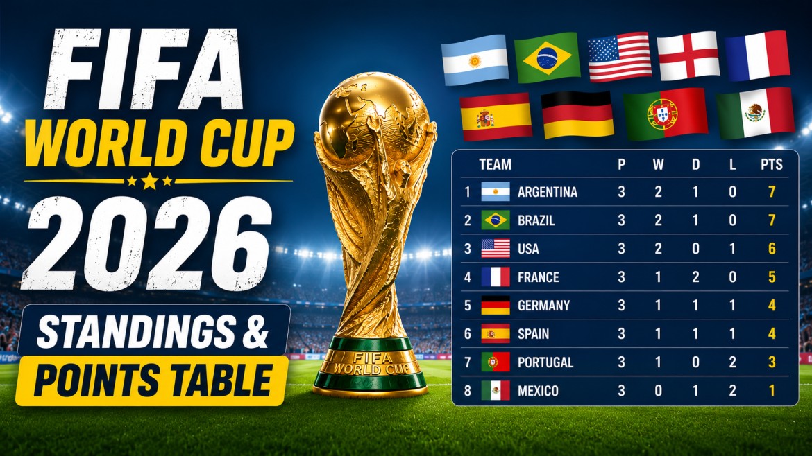 world cup 2026 group stage standings