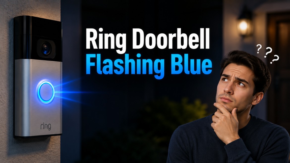 ring doorbell blue light flashing patterns