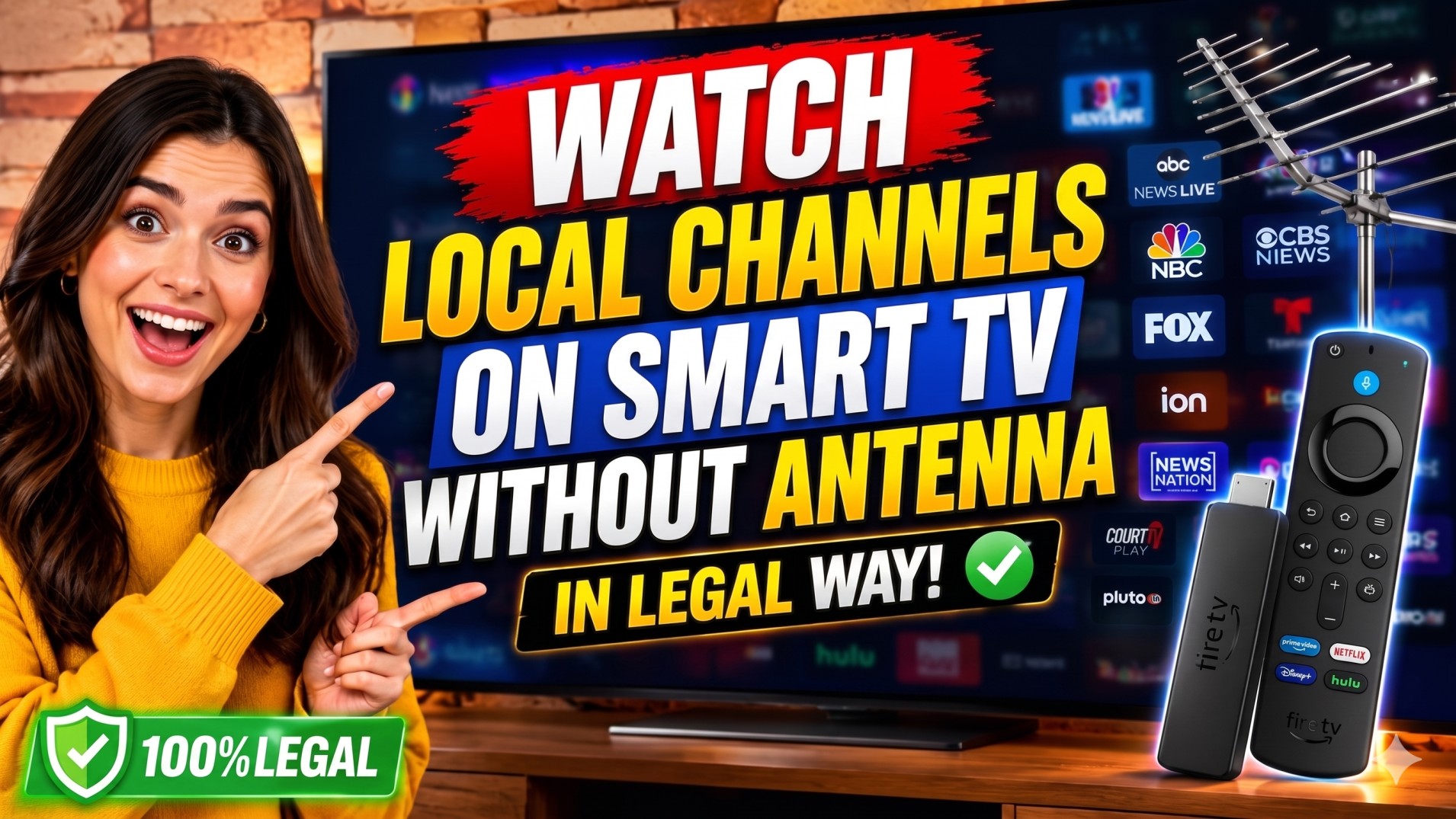 No Cable TV - How to Watch Local Channels on Smart TV Without Antenna