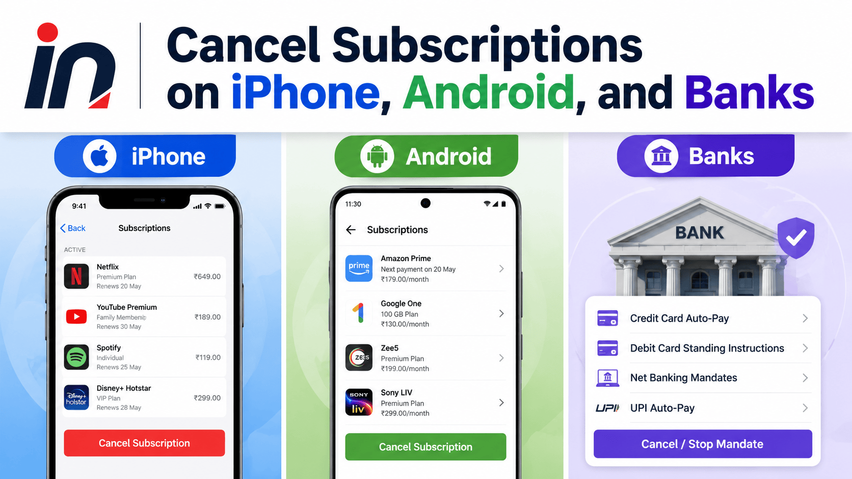 how to cancel subscriptions on iphone