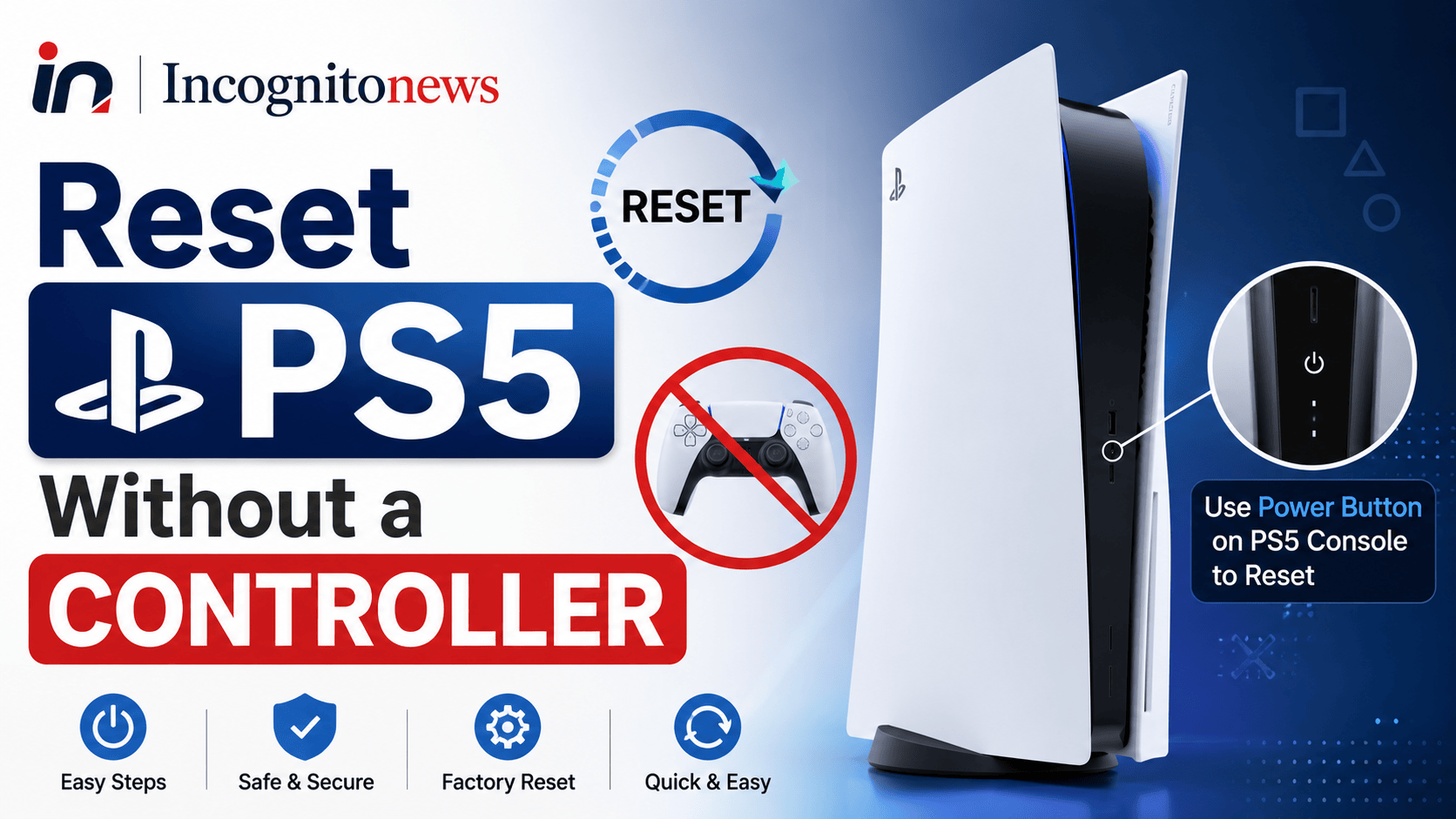 how to reset ps5 without a controller safe mode usb keyboard factory reset
