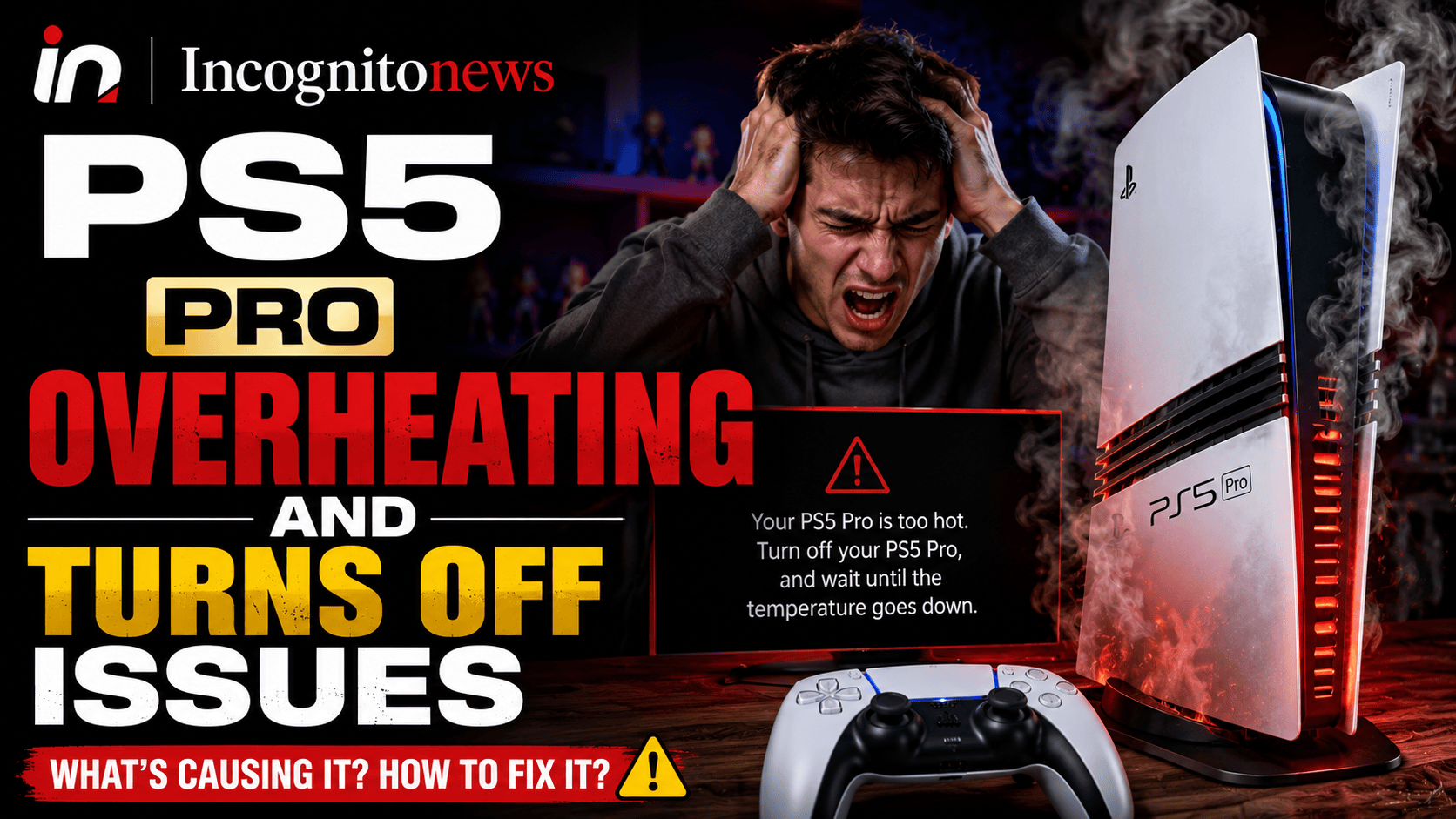 PS5 pro overheating fix 2026 clean vents fan stand